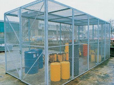 Galvanised Security Storage Cage. HxWxD 2480 x 2520 x 2480mm
