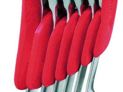 Angle Head Ratchet Ring Wrench Set 6pc 8 x 9mm - 17 x 19mm Facom