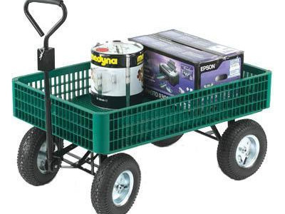 Turntable Truck - Mesh Plastic Fixed Sides. 350kg Load Capacity
