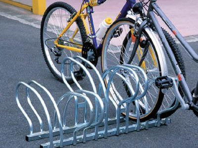 Cycle Rack - Floor Standing Side By Side. L1710 x W450 x H450mm. 5 Cycle Cap.
