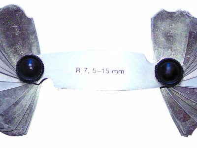 Radius Gauge Set 15 Blades 15.5 - 25mm