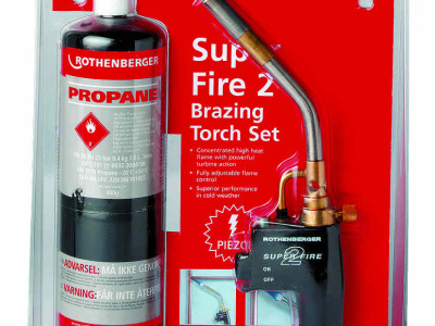 Brazing Torch Super Fire 2 with Gas Cylinder Rothenberger
