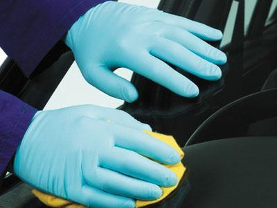 Nitra Fine PF Disposable Gloves - Polyco Size 6.5 (Box of 100)