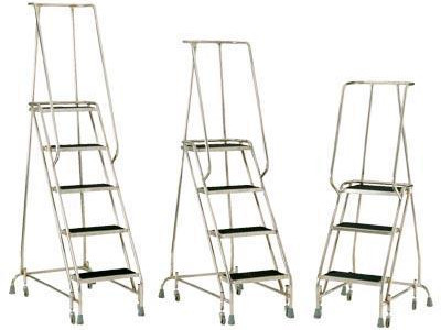 Stainless Steel Mobile Steps 4 Steps