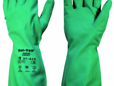 Gloves Sol-Vex Size 8 Green 37-675 Ansell