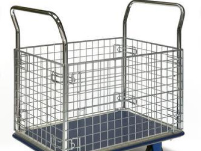 Mesh Trolley - Container. L740 x W480mm. 150kg Capacity