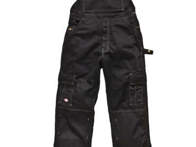Bib & Brace Industry 300-Dickies. Black. Waist: 33