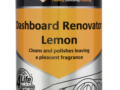 Tygris Dashboard Renovator, Light Duty, Lemon Fragrance Cleaner & Polish, 400ml