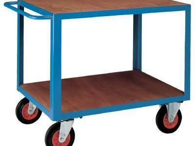 HD Table Trolley with 2 Steel Flush Shelves. HxWxD 270/895 x 1000 x 700mm