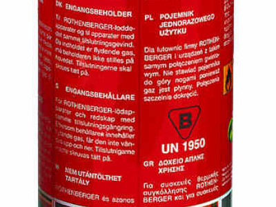 Gas Cartridge Multigas 300 Cartridge 600ml Rothenberger