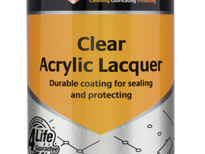 Tygris Clear Acrylic Lacquer, Durable Coating for Sealing & Protecting, 400ml