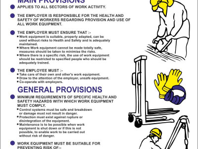 Provision & Use of Work Equipment Regulations WC-094