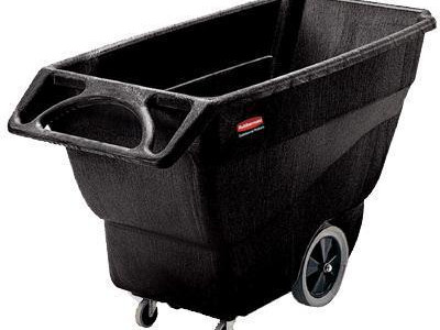 Tilt Cart - Plastic. Rubbermaid. L1638 x W768 x H965mm. 360kg Capacity. Black
