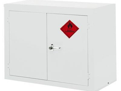 Flammable Material Storage Cabinet HxWxD 712 x 915 x 459mm. White.