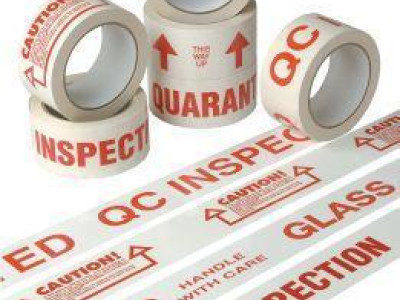 Printed Tape - QC Inspected. Roll W50mm x L66m. Pack of 36