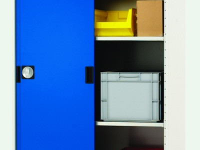 Sliding Door Cupboard with 4 Shelves. H2000xW1300xD650mm. 40022065.11V