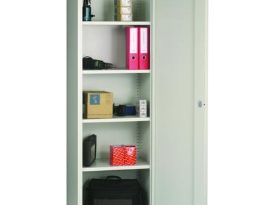 General Use Cupboard - 4 Shelves. H1950 x W590 x D450mm. Blue Door