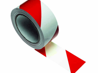 Tape Barrier Red/White Non Adhesive 70mm x 500m