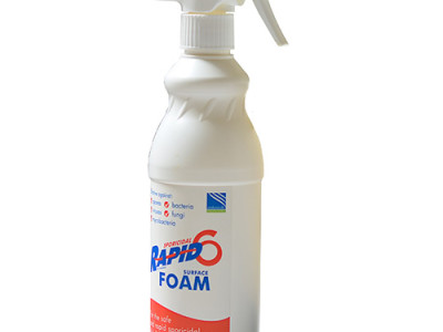 Rapid 6 Foam: High Performance Cleaner & Disinfectant - 500ml Trigger Spray Case of 12
