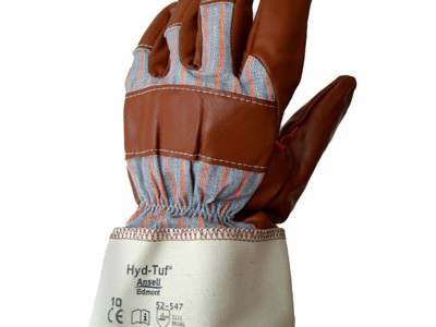 Gloves Hyd-Tuf Size 9 Brown 52-547 Ansell