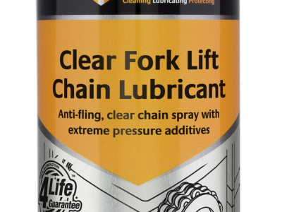 Tygris Clear Fork Lift Chain Lubricant, Anti Fling, Clear Chain Spray, 400ml
