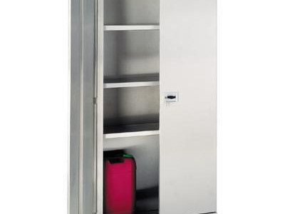Cupboard - Stainless Steel. Double Door. H1800 x W900 x D420mm