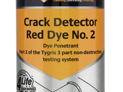 Tygris Crack Detector Red Dye, Part 2 of 3 Non Destructive Testing System, 400ml
