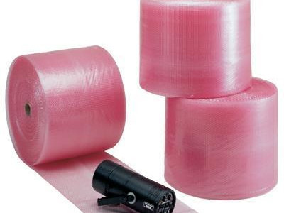 Bubble Wrap - Pink Anti-Static. W1500 x L100m. Pack of 1 Roll