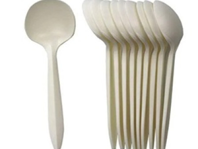 Compostable Corn Starch Spoon Pack of 50