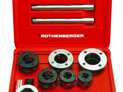 Super Cut Hand Ratchet Threader Set NPT 12, 34, 1, 1 14
