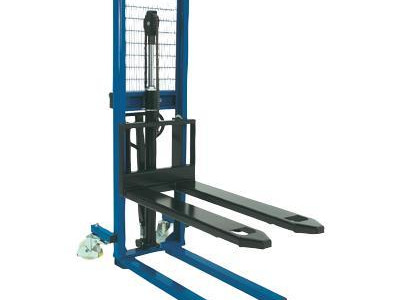 Heavy Duty Manual Lift Stacker WrapOver Forks 1000Kg Capacity Lift height 2100mm