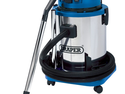 Wet & Dry Vacuum Cleaner WDV50SS-Draper. 230V. 1400W Power Input.