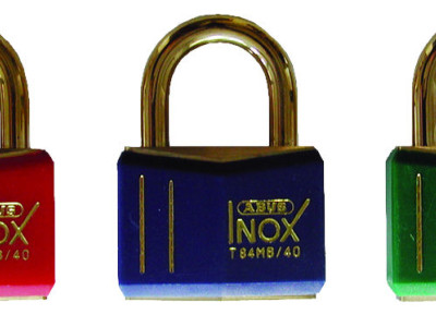 Brass Padlock Solid 40mm Red Abus