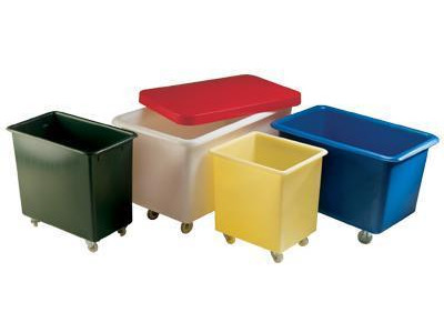 Natural Mobile Truck H760 x W460 x D460mm. 118L Capacity. White