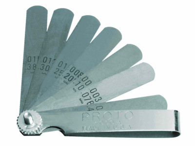 Feeler Gauge Set Long 25 Blade x 300mm 0.0015 - 0.040