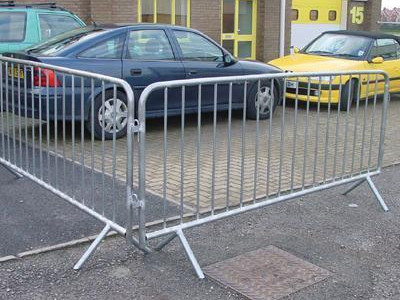 Crowd Barriers - Fixed Peg Feet. H1100 x L2580mm. Pack of 5