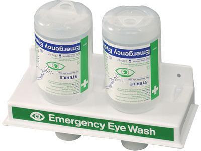 Eye Wash Station - 2 x 500ml Bottles Sterile Eye Wash Solution