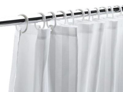 Shower Curtain with Curtain Rings 70