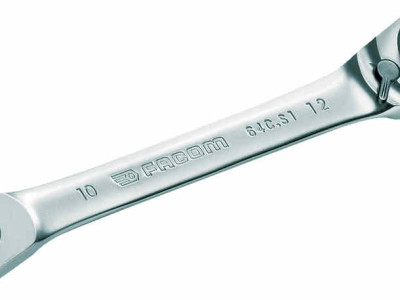 Cuatro Ratchet Ring Wrench 6 -13mm x 150mm Length Facom