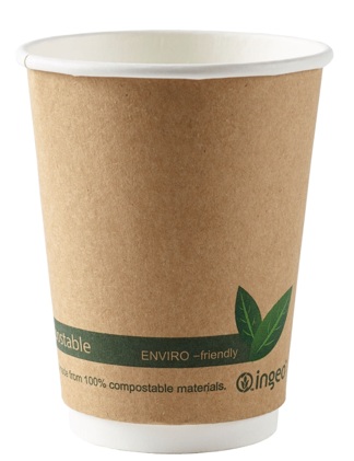 12oz DW Compostable Kraft Paper Cups Pack 500
