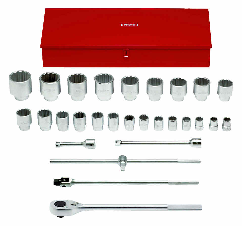 ebuy Craig International 1" Drive Socket Set 12pt 28pc 1 116 3 12