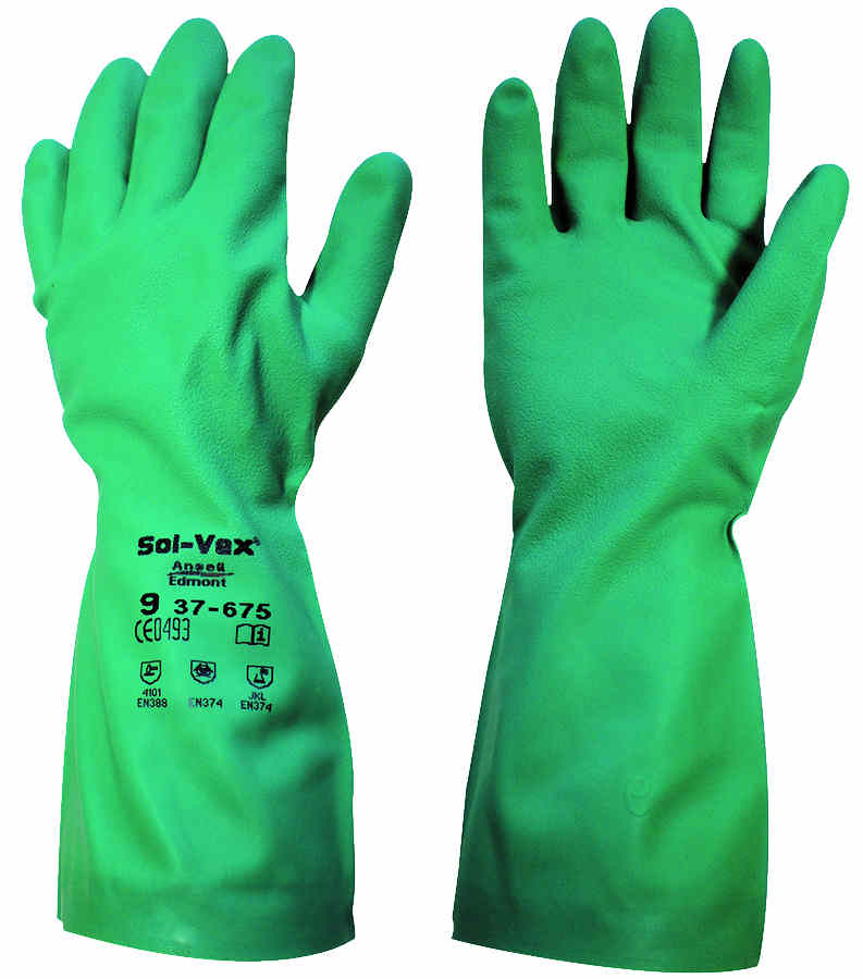 ebuy Craig International Gloves SolVex Size 9 Green 37675 Ansell