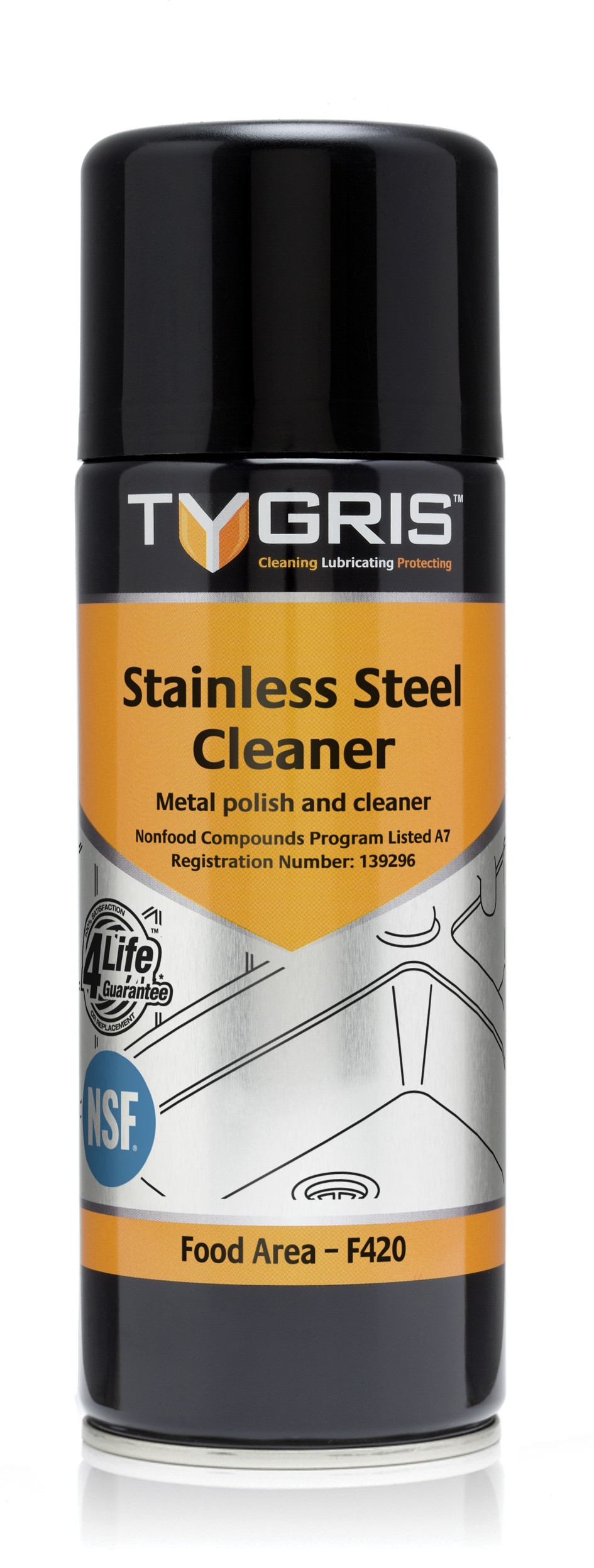 ebuy Craig International Tygris Stainless Steel Cleaner, Metal