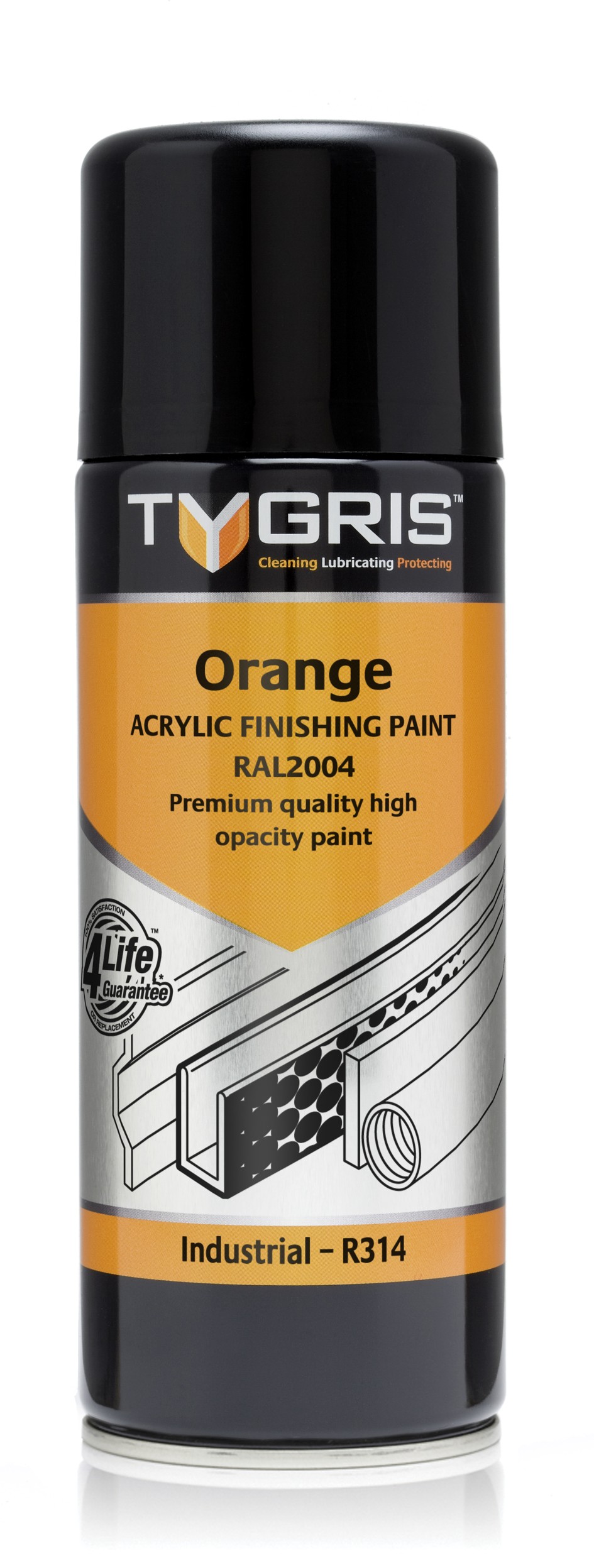 ebuy - Craig International - Tygris RAL2004 Gloss Orange Paint 400ml