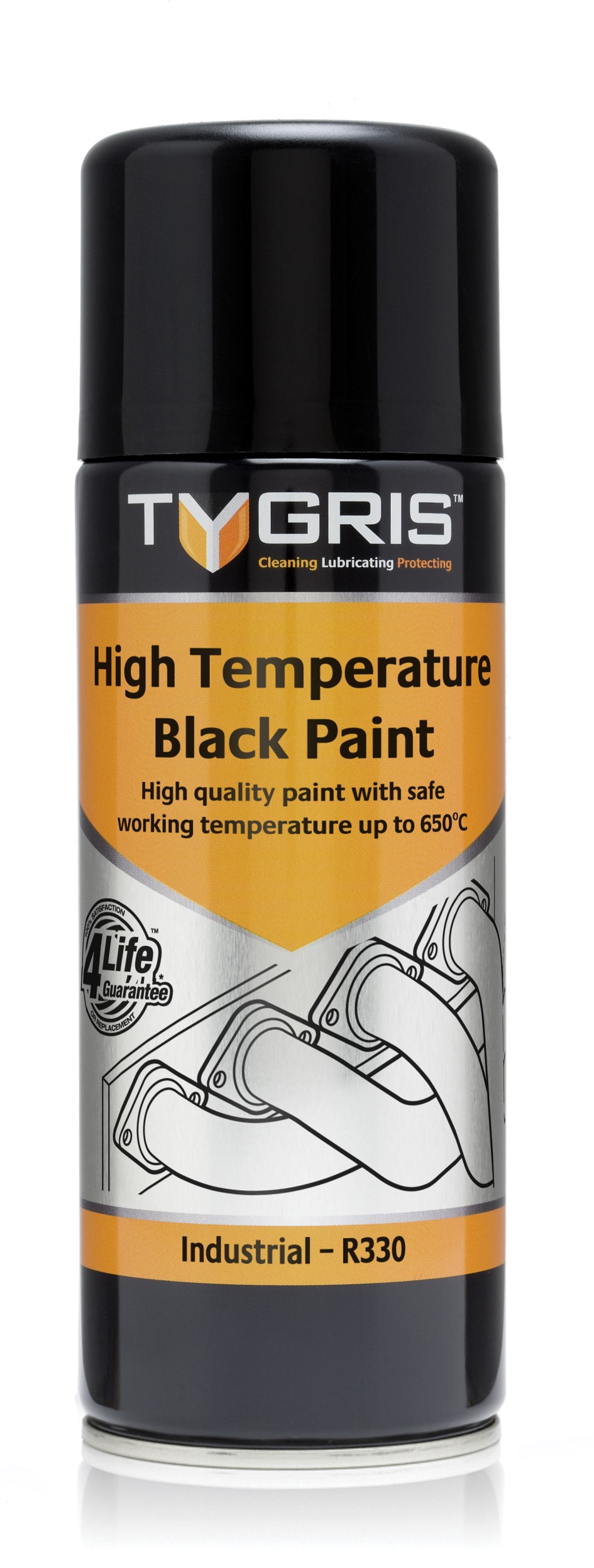 ebuy Craig International Tygris High Temperature Black Paint, Very
