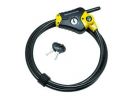 Cable Lock - Adjustable. Vinyl Coated Braided Steel Cable. L1800 x Dia 10mm