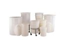 Cylindrical Bin - Tapered. Natural. External H390 x Dia 350mm. 20L Capacity
