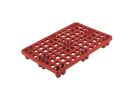 Ventilated Plastic Pallet. LxW 1200x1000mm. With 9 Support Feet.
