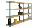 H/D Bay C/W 4 Shelf Levels 2440x2440x610mm. Blue/G