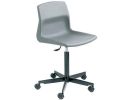 Swivel Chair  - Polypropylene. Height Adjustable 410-520mm. Grey